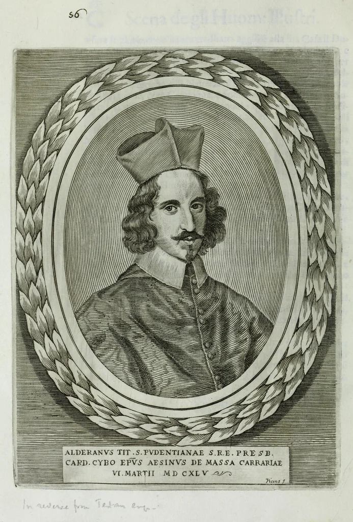 An illustration from Scena d'huomeni illustri d'Europa, 1658, leaf 84