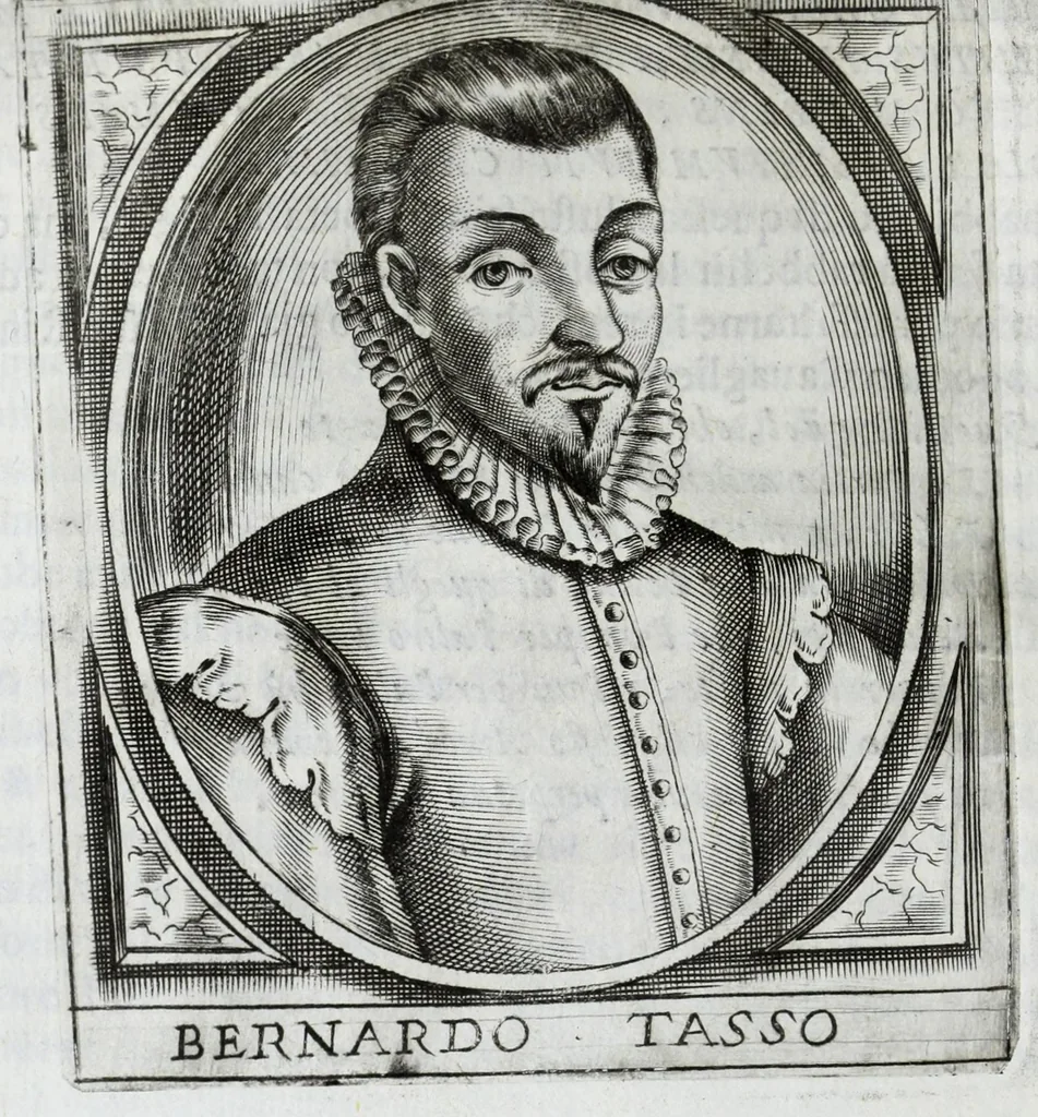 An illustration from Scena letteraria de gli scrittori Bergamaschi : aperta alla curiosita' de suoi concittadini, 1664, leaf 112