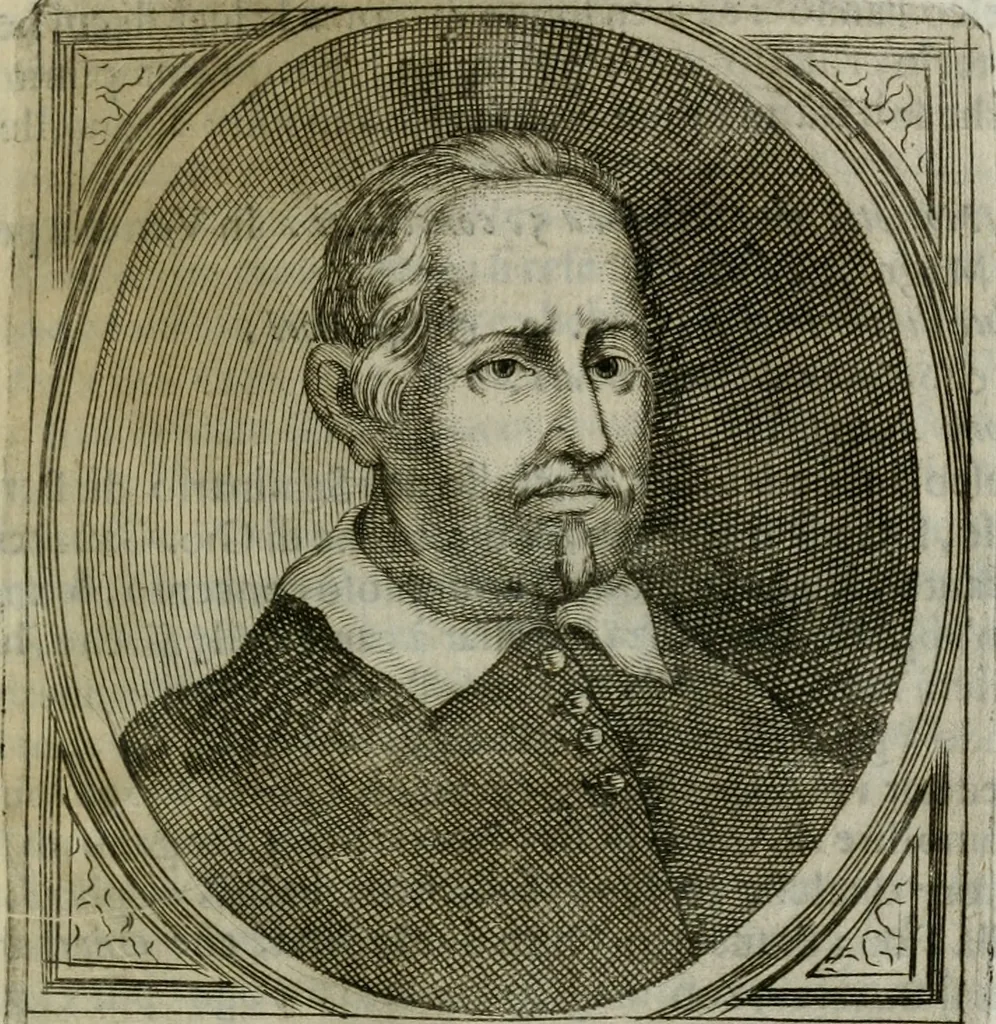 An illustration from Scena letteraria de gli scrittori bergamaschi aperta alla cvriosità de svoi concittadini .., 1664, leaf 180