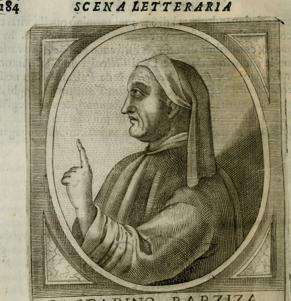 An illustration from Scena letteraria de gli scrittori bergamaschi aperta alla cvriosità de svoi concittadini .., 1664, leaf 209