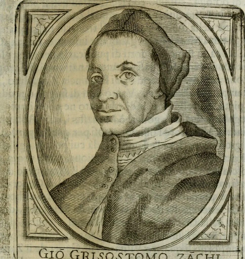 An illustration from Scena letteraria de gli scrittori bergamaschi aperta alla cvriosità de svoi concittadini .., 1664, leaf 274
