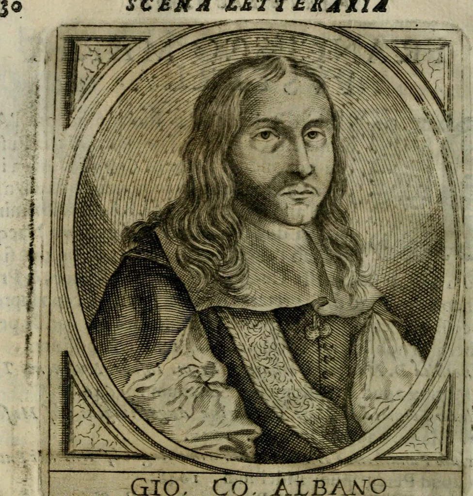 An illustration from Scena letteraria de gli scrittori bergamaschi aperta alla cvriosità de svoi concittadini .., 1664, leaf 575