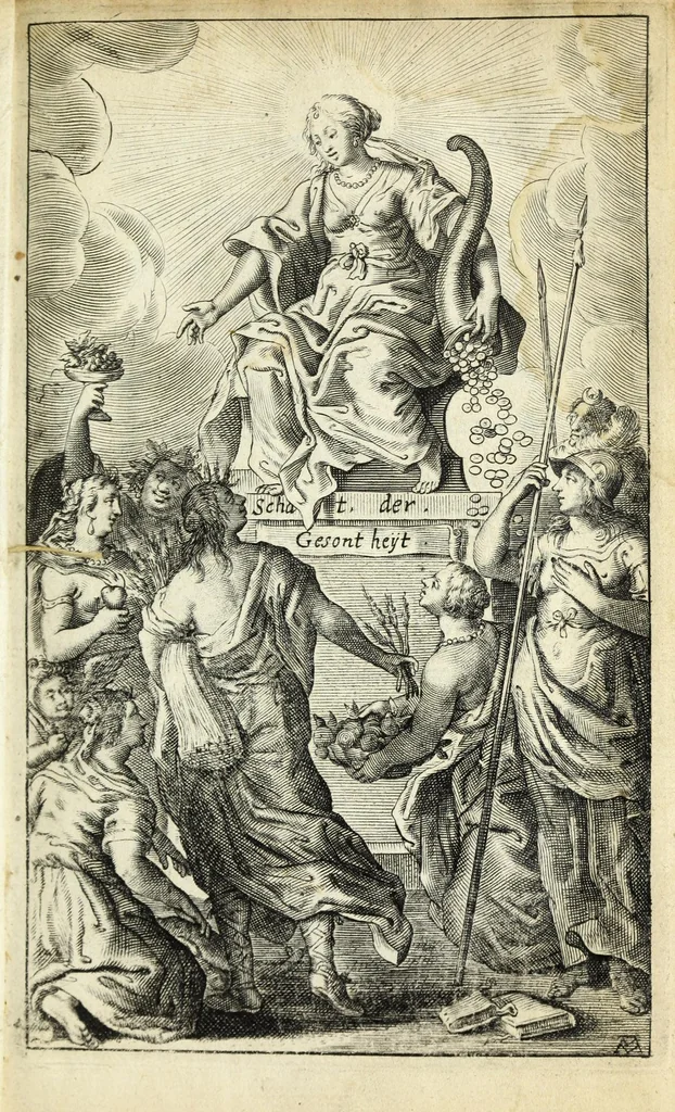 An illustration from Schat der gesontheyt, 1636, leaf 7