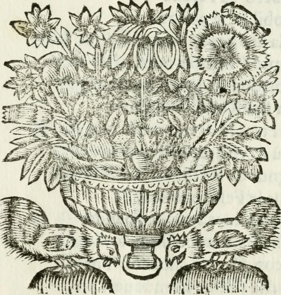 An illustration from Scherzi armoniosi, 1658, leaf 26
