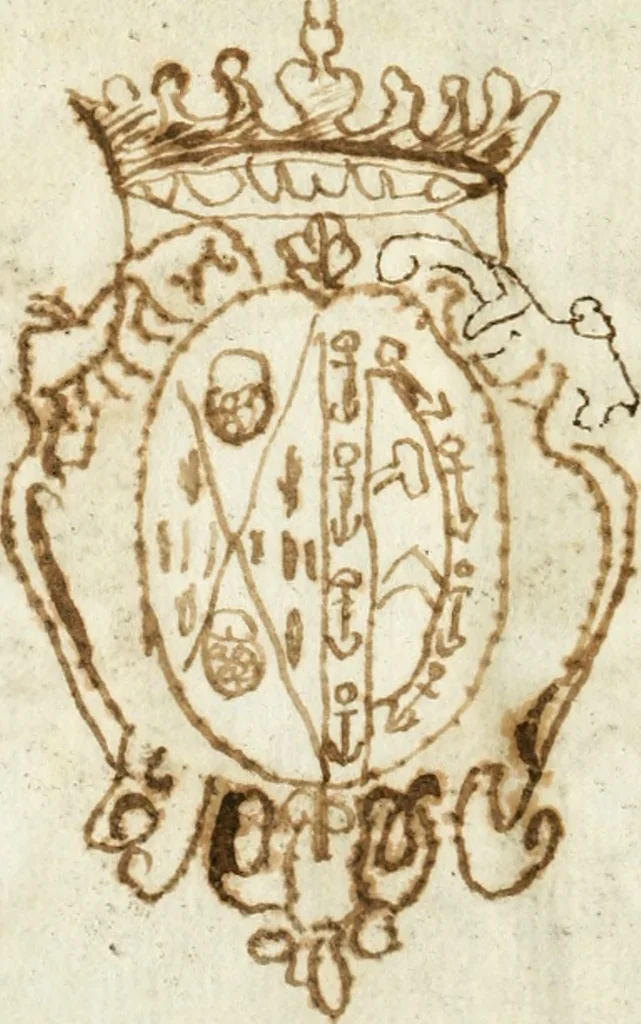 An illustration from Scherzi armoniosi, 1658, leaf 3
