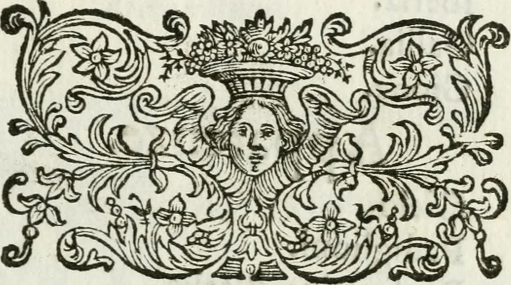 An illustration from Scherzi armoniosi, 1658, leaf 8