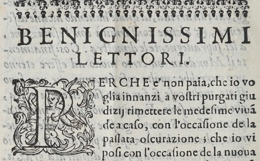 An illustration from Scherzi degli spiriti animali dettati con l'occasione de l'oscurazione de l'anno 1605, 1605, leaf 12