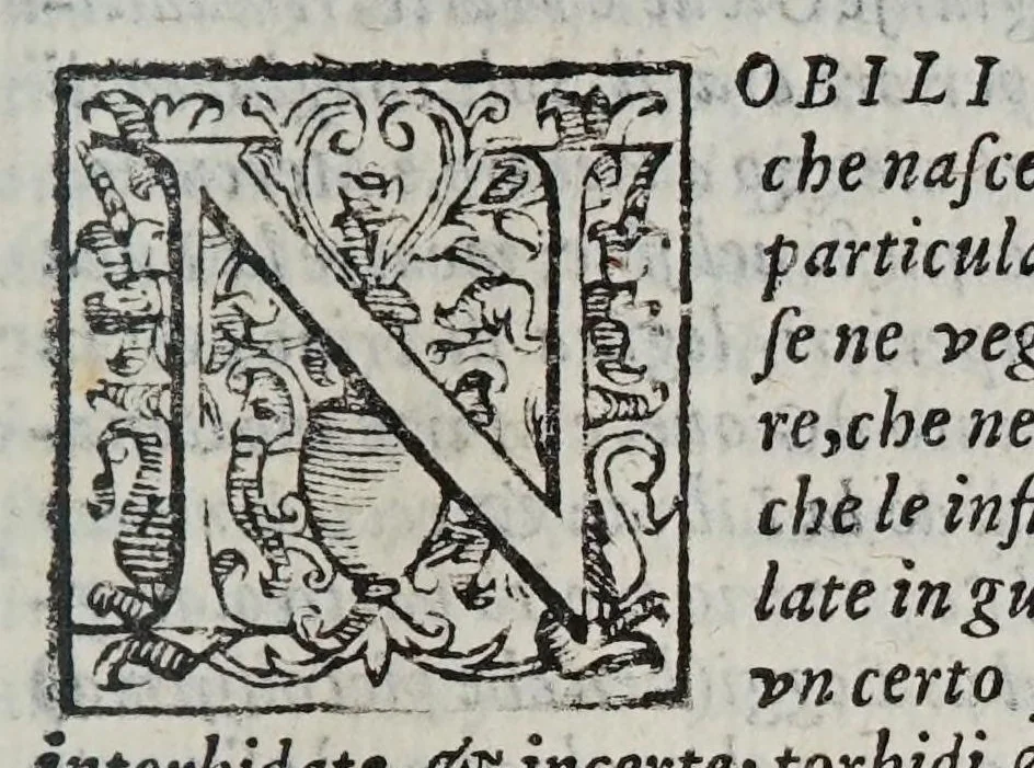 An illustration from Scherzi degli spiriti animali dettati con l'occasione de l'oscurazione de l'anno 1605, 1605, leaf 15