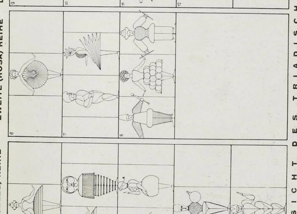 An illustration from Oskar Schlemmer et Al. - Die Bühne am Bauhaus, 1925, leaf 28