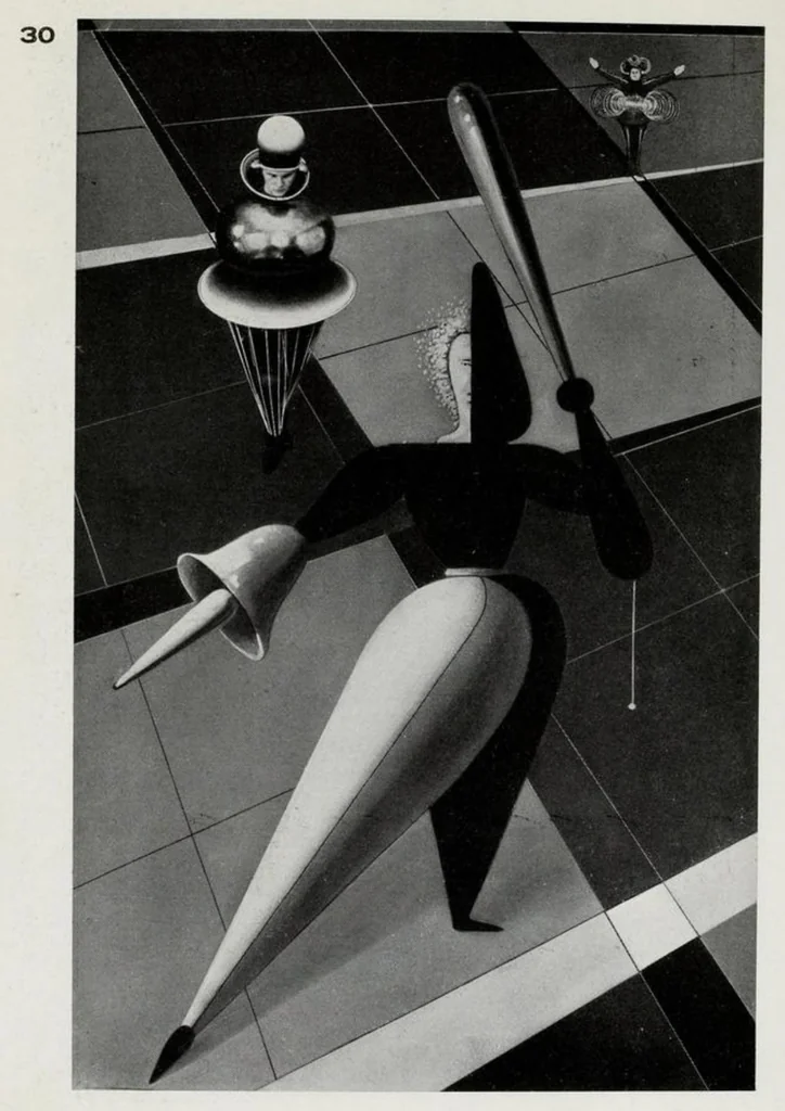 An illustration from Oskar Schlemmer et Al. - Die Bühne am Bauhaus, 1925, leaf 31