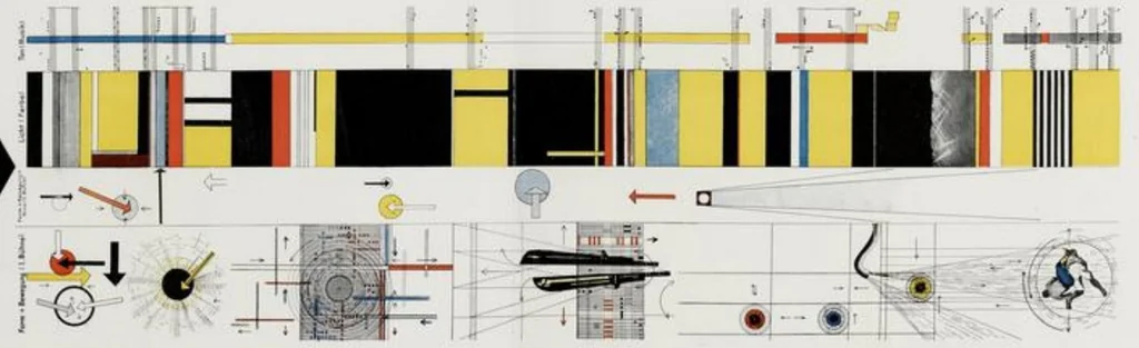 An illustration from Oskar Schlemmer et Al. - Die Bühne am Bauhaus, 1925, leaf 46