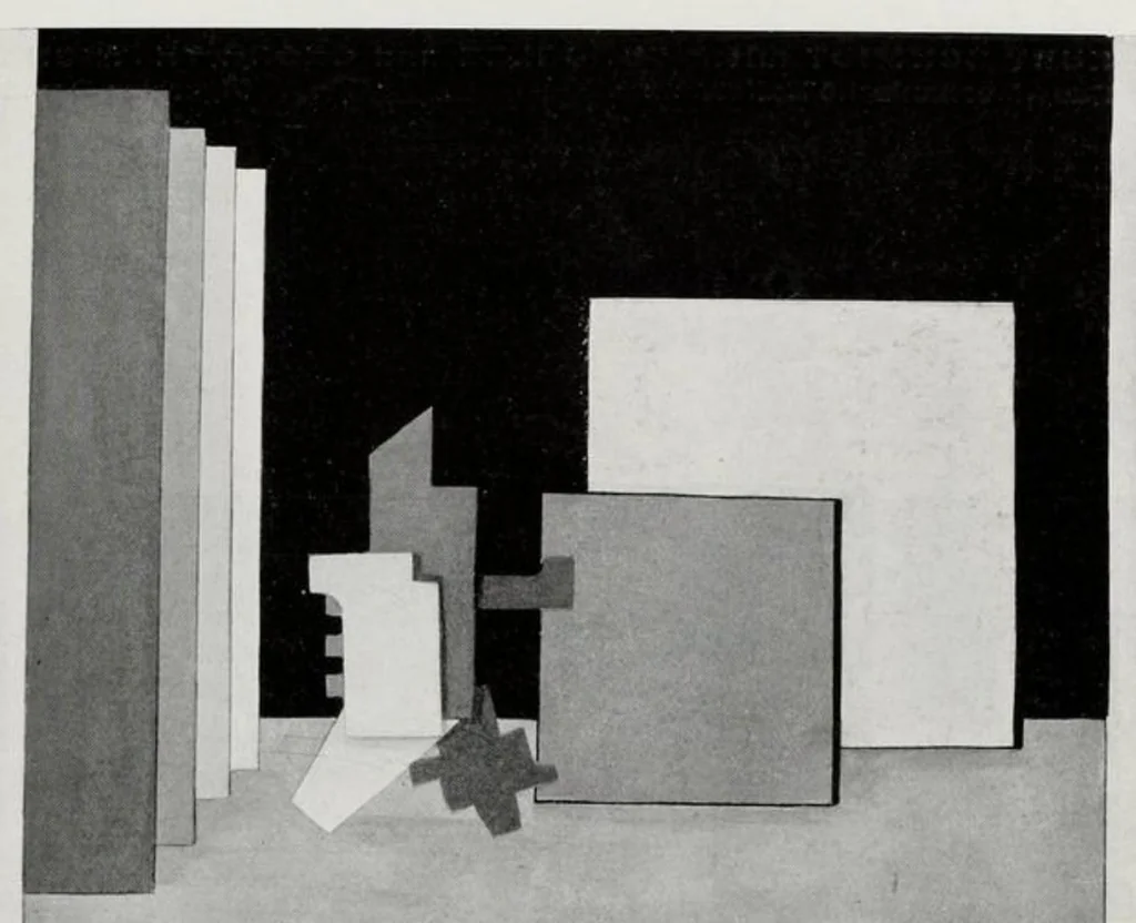 An illustration from Oskar Schlemmer et Al. - Die Bühne am Bauhaus, 1925, leaf 75