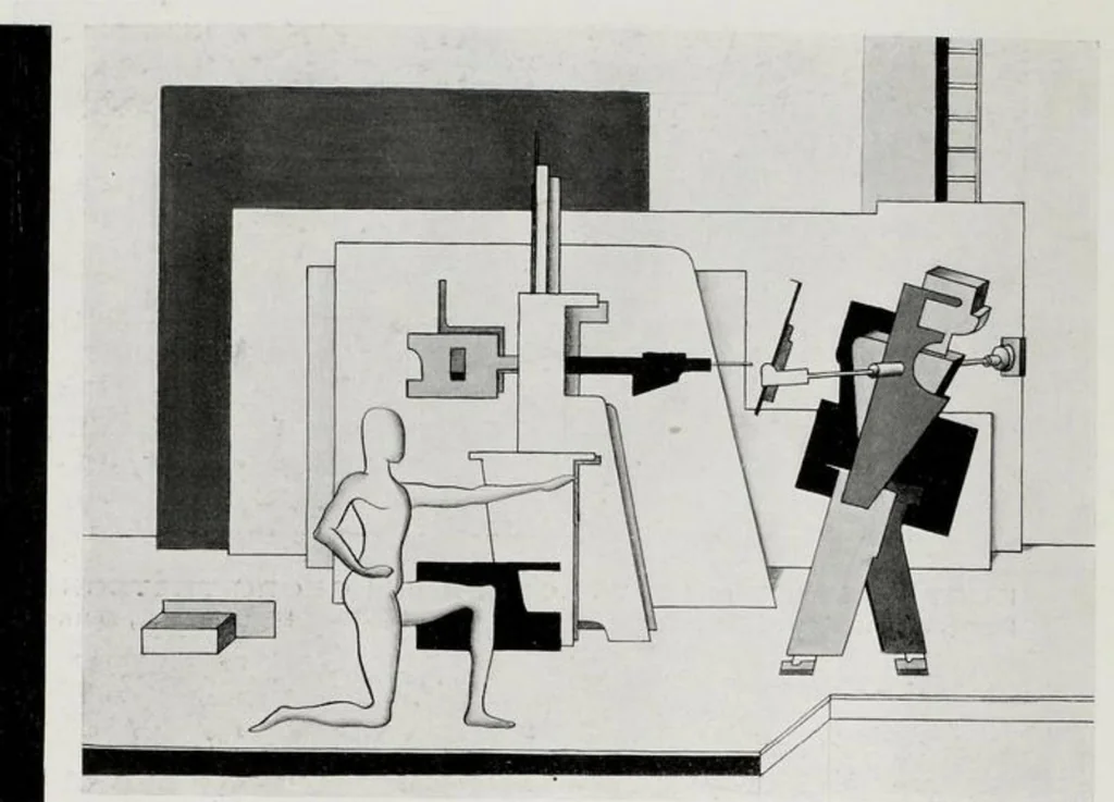 An illustration from Oskar Schlemmer et Al. - Die Bühne am Bauhaus, 1925, leaf 78