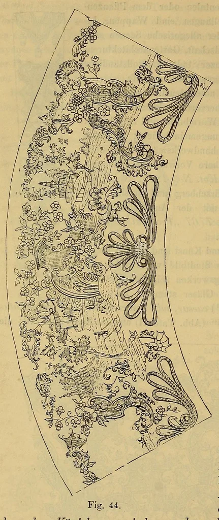 An illustration from Schlesische gläser. Eine studie über die schlesische Glasindustrie früherer Zeit, nebst einem Beschreibenden Katalog der Gläsersammlung des Museums Schlesischer Altertümer zu Breslau, 1891, leaf 158