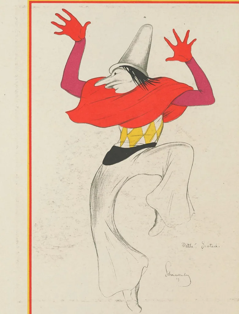 An illustration from Schnackenberg : Kostüme, Plakate und Dekorationen : 43 Tafeln, 1920, leaf 28