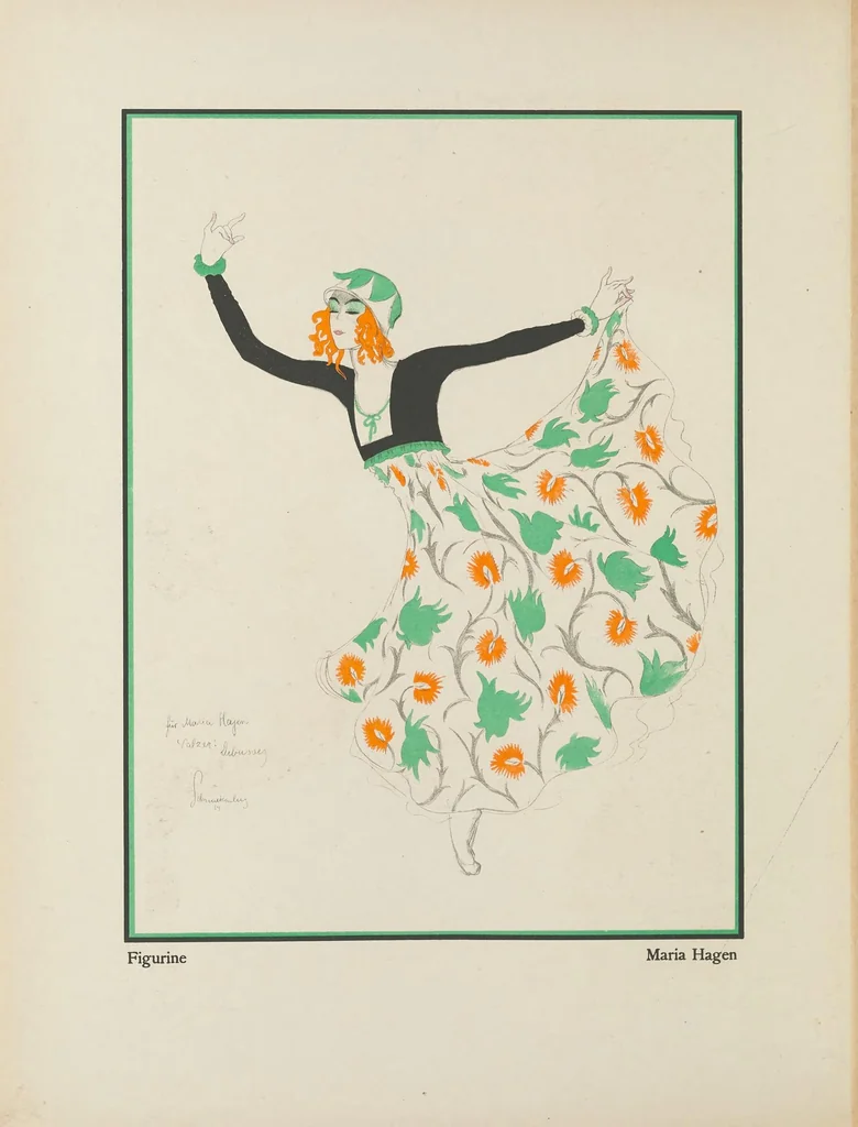 An illustration from Schnackenberg : Kostüme, Plakate und Dekorationen : 43 Tafeln, 1920, leaf 38