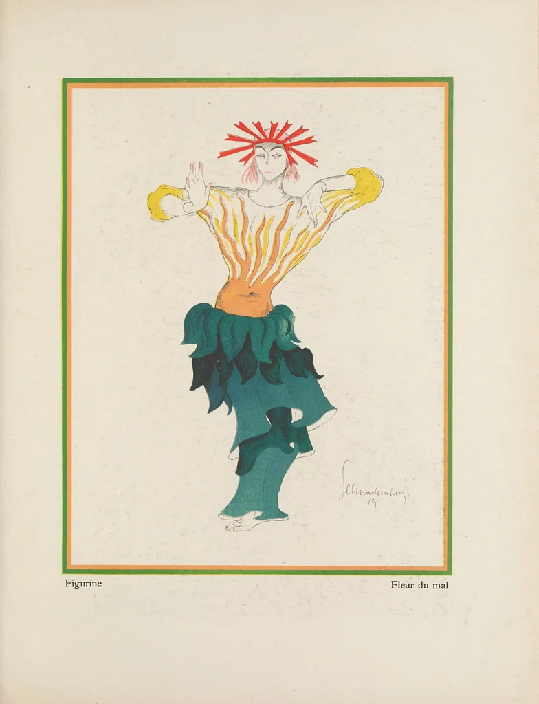 An illustration from Schnackenberg : Kostüme, Plakate und Dekorationen : 43 Tafeln, 1920, leaf 41