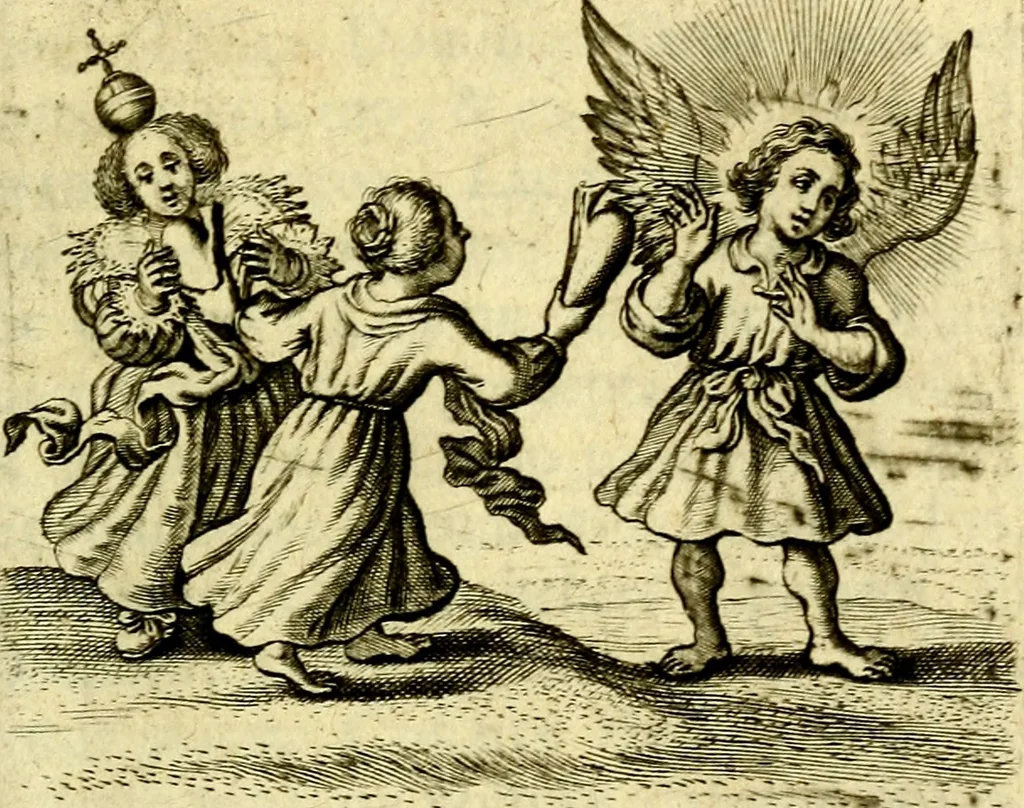 An illustration from Schola cordis siue aversi à deo cordis ac eumdem reductio, et instructio .., 1663, leaf 176