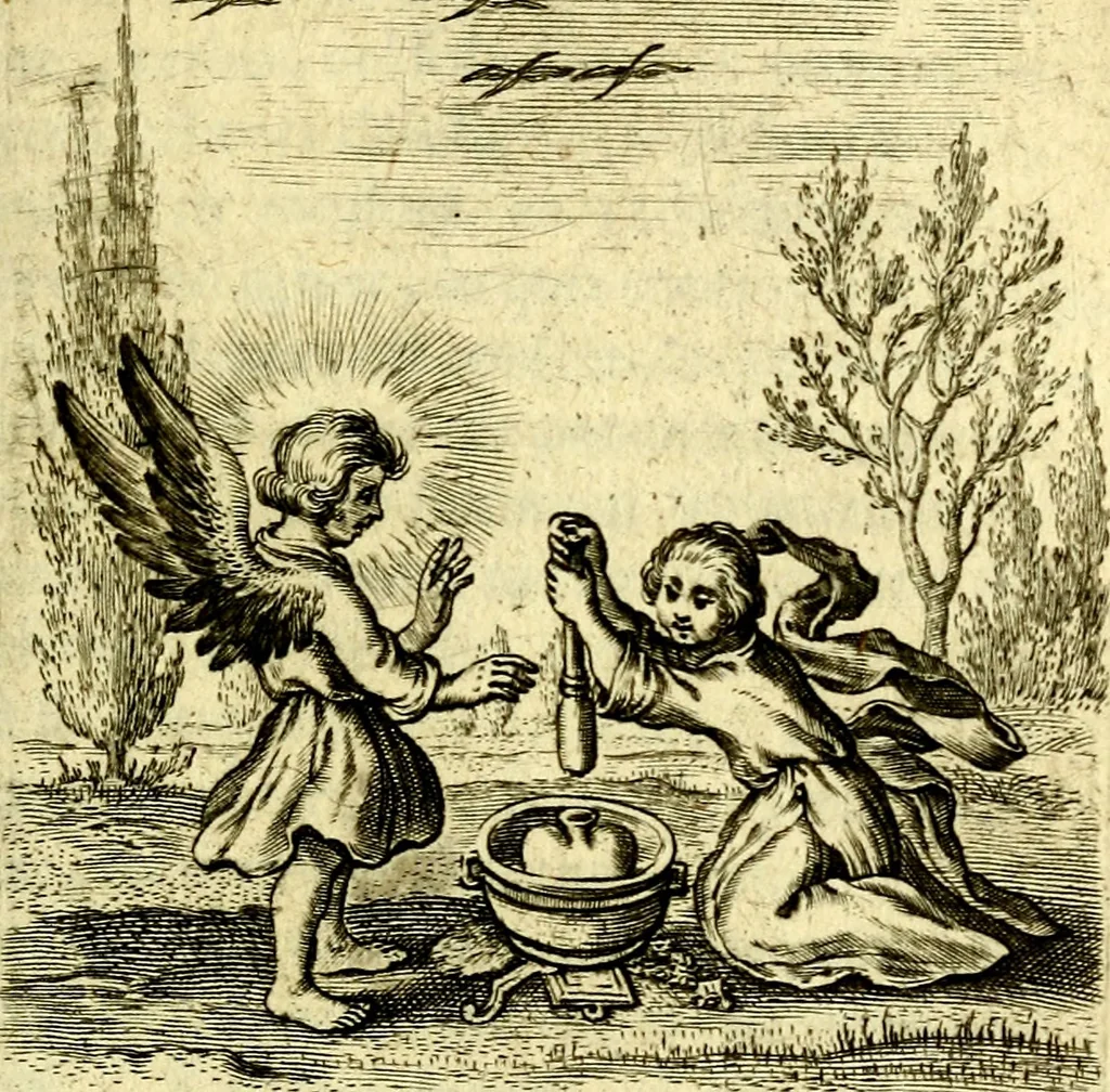 An illustration from Schola cordis siue aversi à deo cordis ac eumdem reductio, et instructio .., 1663, leaf 232