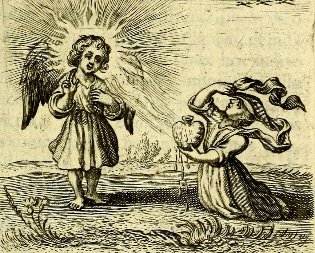 An illustration from Schola cordis siue aversi à deo cordis ac eumdem reductio, et instructio .., 1663, leaf 254