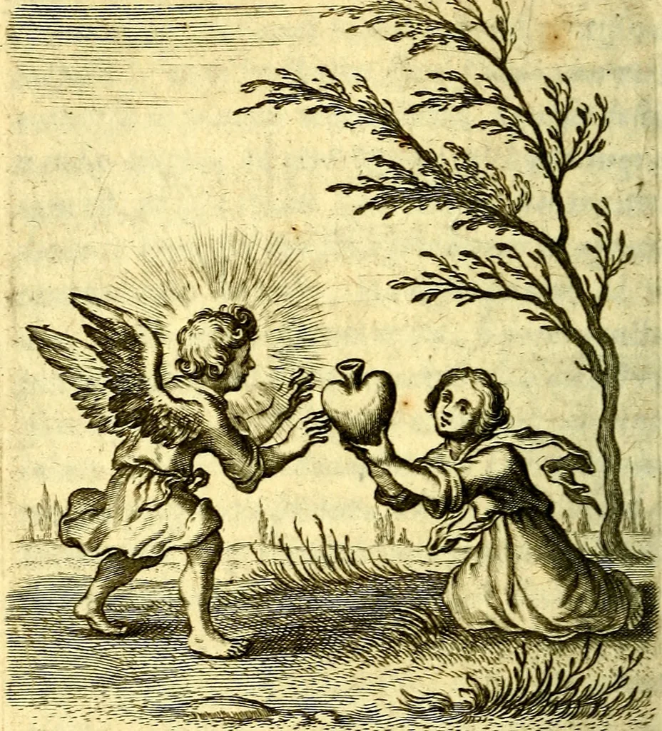 An illustration from Schola cordis siue aversi à deo cordis ac eumdem reductio, et instructio .., 1663, leaf 279