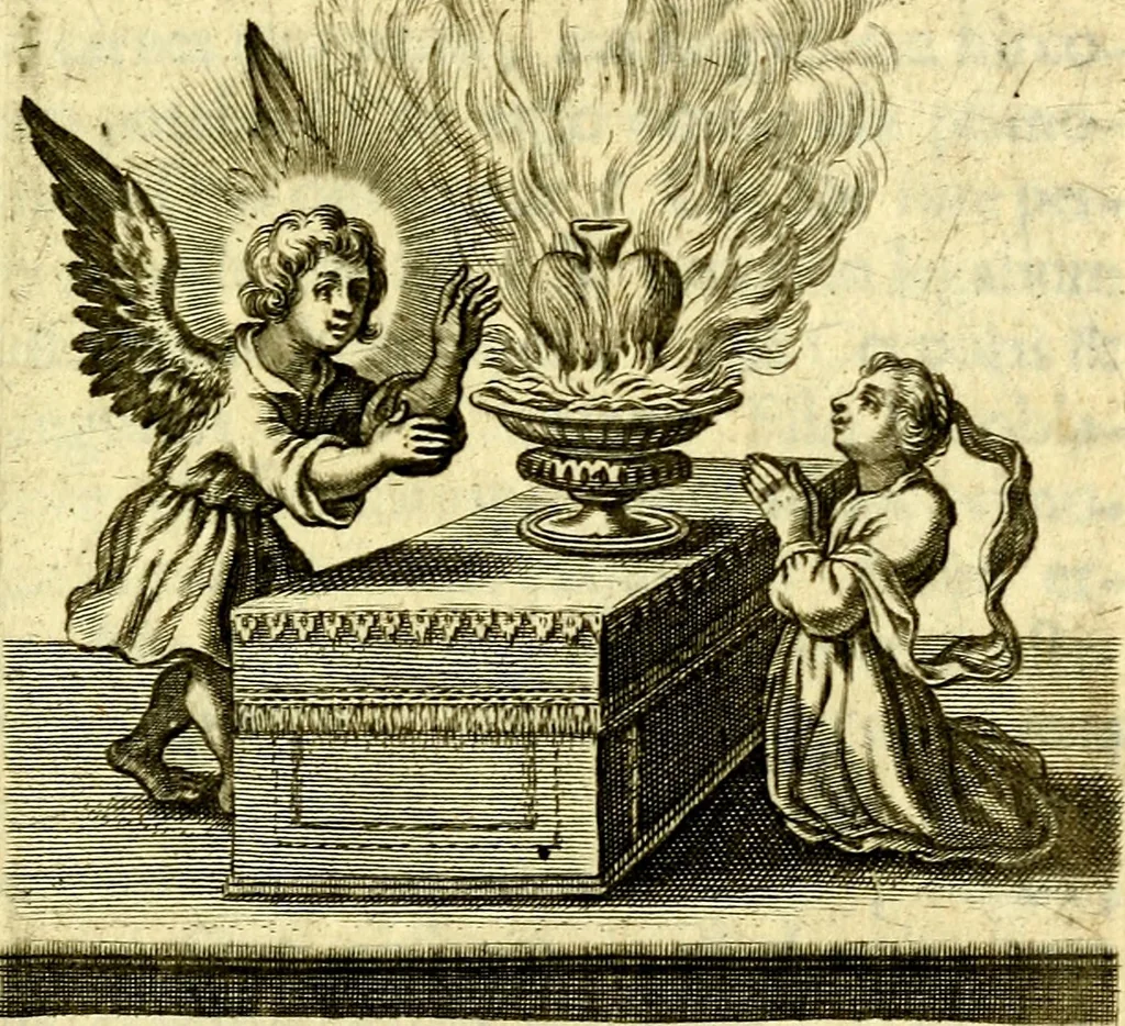 An illustration from Schola cordis siue aversi à deo cordis ac eumdem reductio, et instructio .., 1663, leaf 294