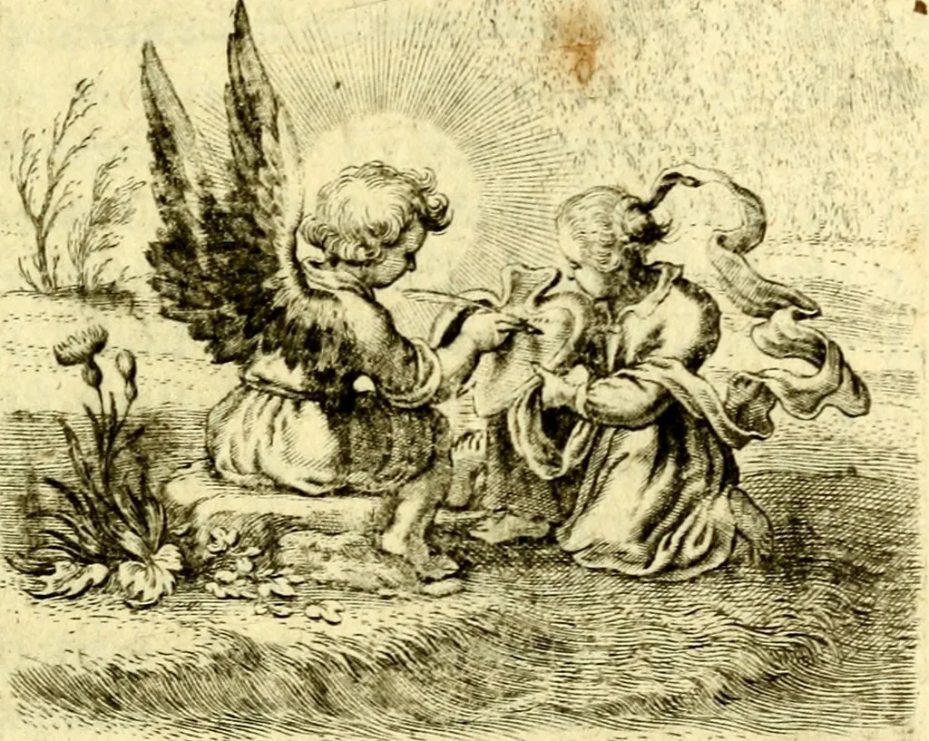 An illustration from Schola cordis siue aversi à deo cordis ac eumdem reductio, et instructio .., 1663, leaf 380