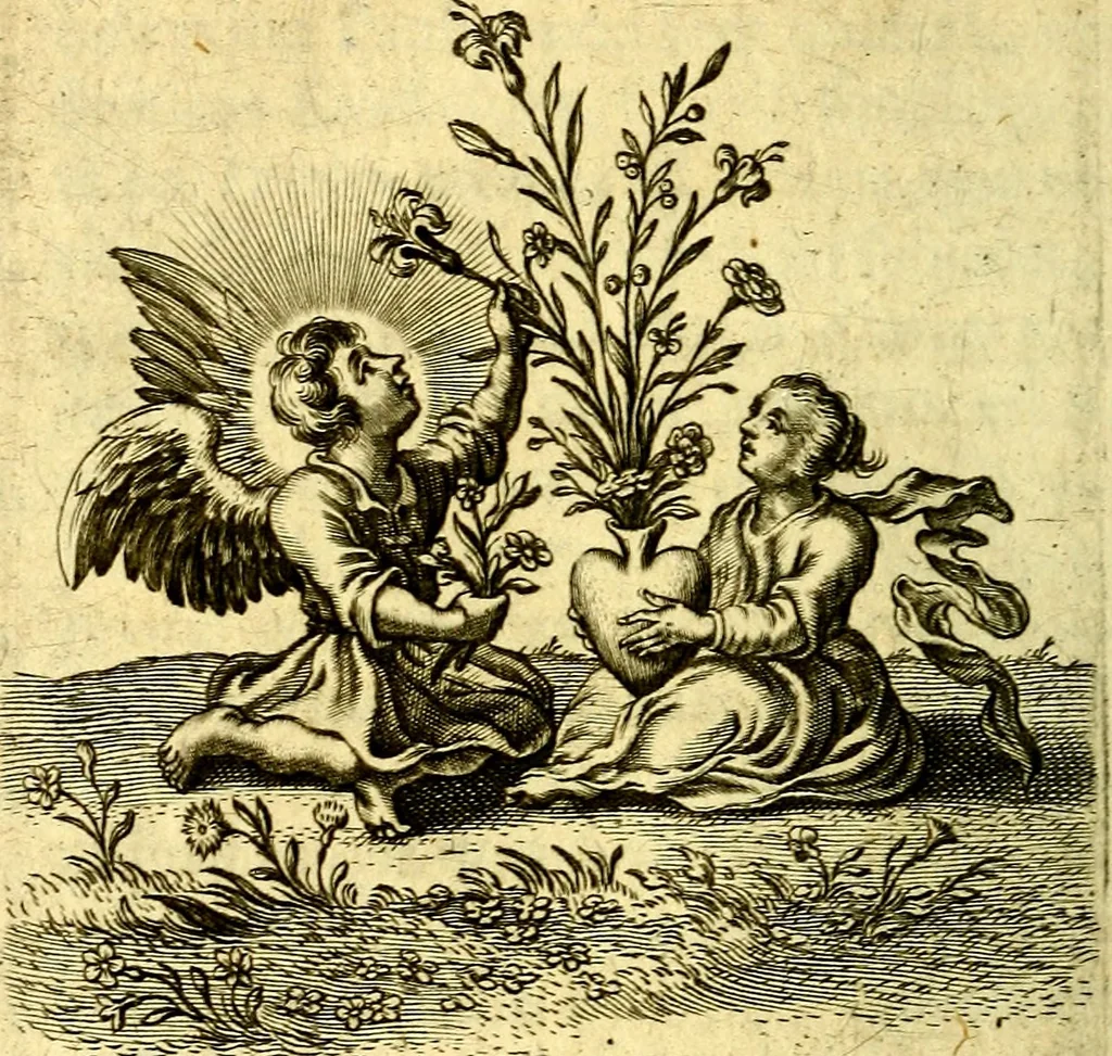 An illustration from Schola cordis siue aversi à deo cordis ac eumdem reductio, et instructio .., 1663, leaf 421