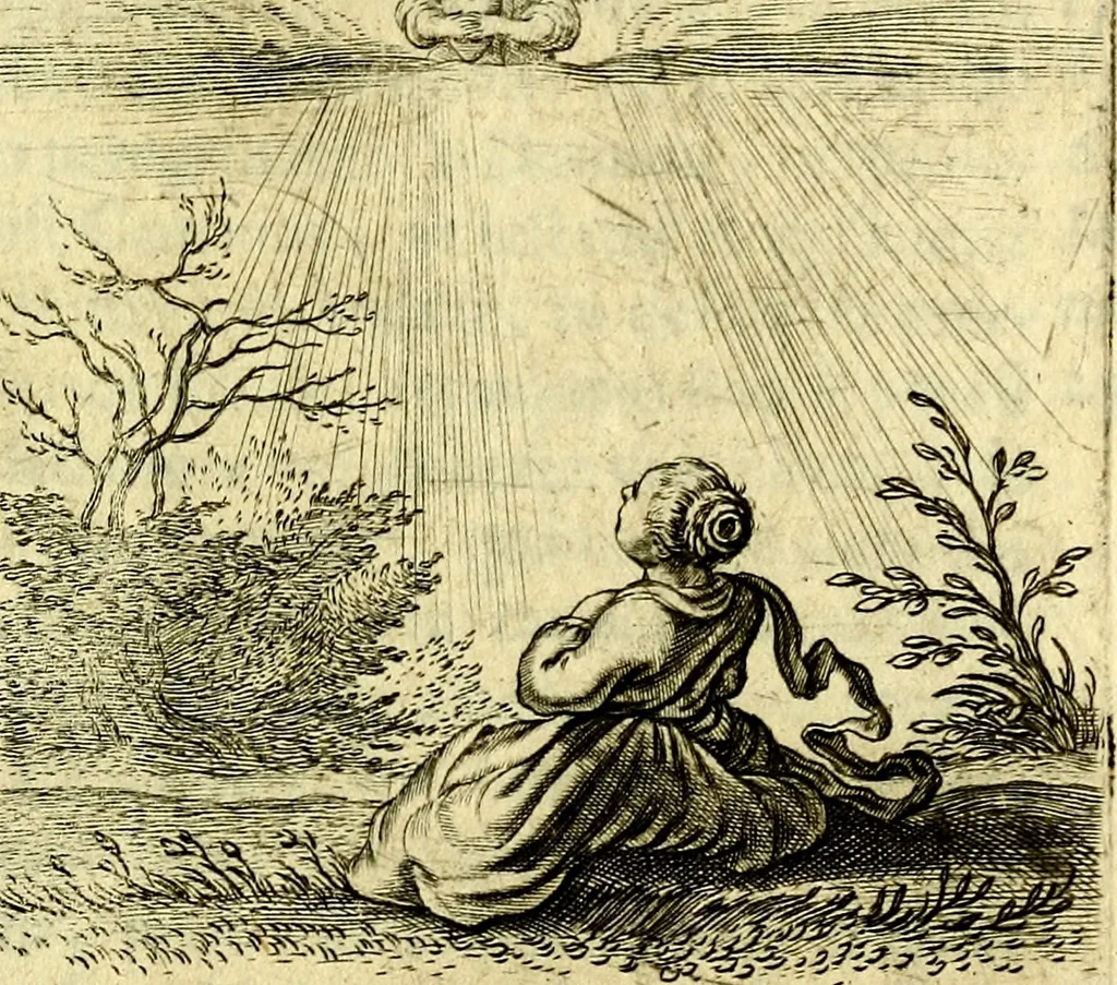 An illustration from Schola cordis siue aversi à deo cordis ac eumdem reductio, et instructio .., 1663, leaf 546