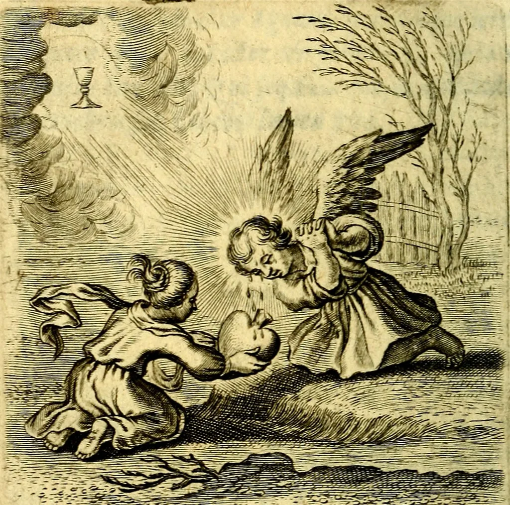 An illustration from Schola cordis siue aversi à deo cordis ac eumdem reductio, et instructio .., 1663, leaf 571