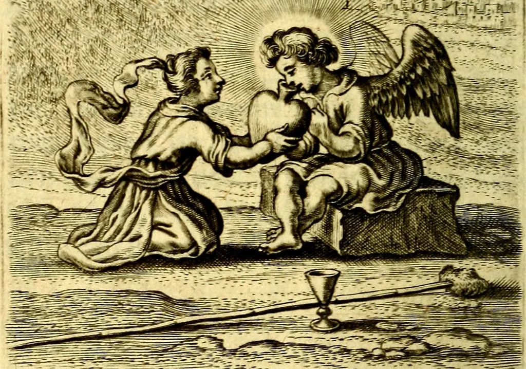 An illustration from Schola cordis siue aversi à deo cordis ac eumdem reductio, et instructio .., 1663, leaf 613