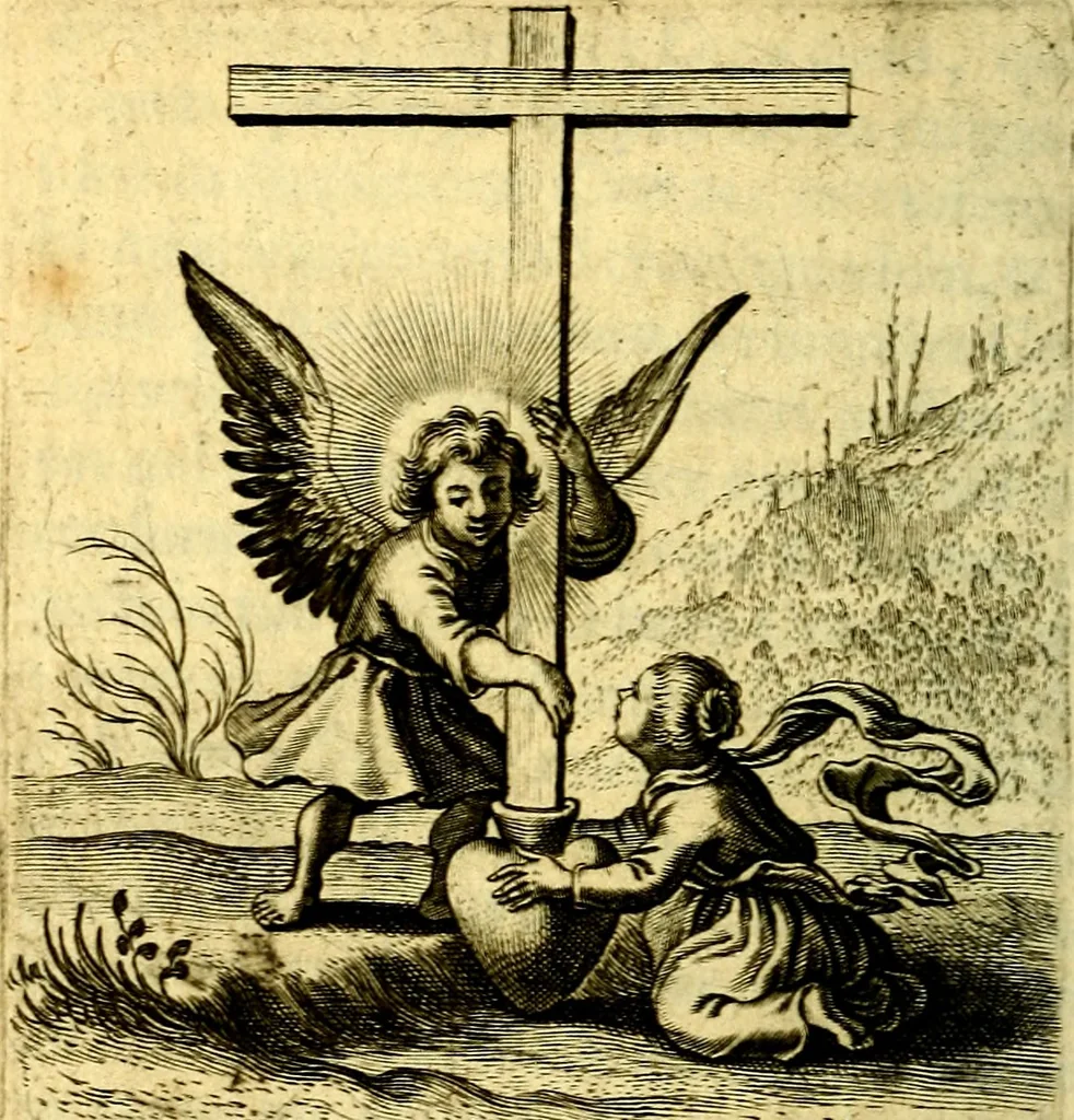 An illustration from Schola cordis siue aversi à deo cordis ac eumdem reductio, et instructio .., 1663, leaf 639