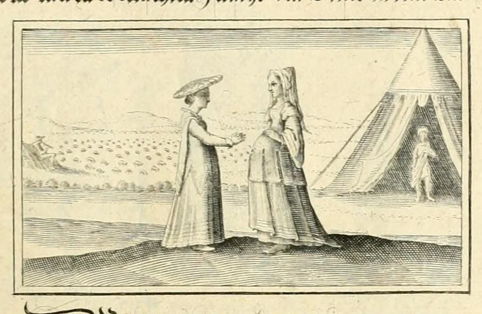 An illustration from Schöne ausserlesene sin[n]reiche Figuren auch Gleichnussen Erkläringen Gebettlein vnd hohe Lehr[n] : zum Theil auss heiliger Schrifft wie auch zum Theil auss der alten Christlichen Kirchen Lehrer[n] Schrifften gezogen vnd in Teutsche Reimen verfasst, leaf 25