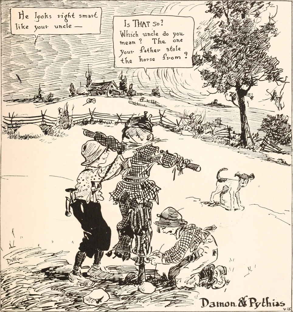 An illustration from School days, 1919, leaf 14