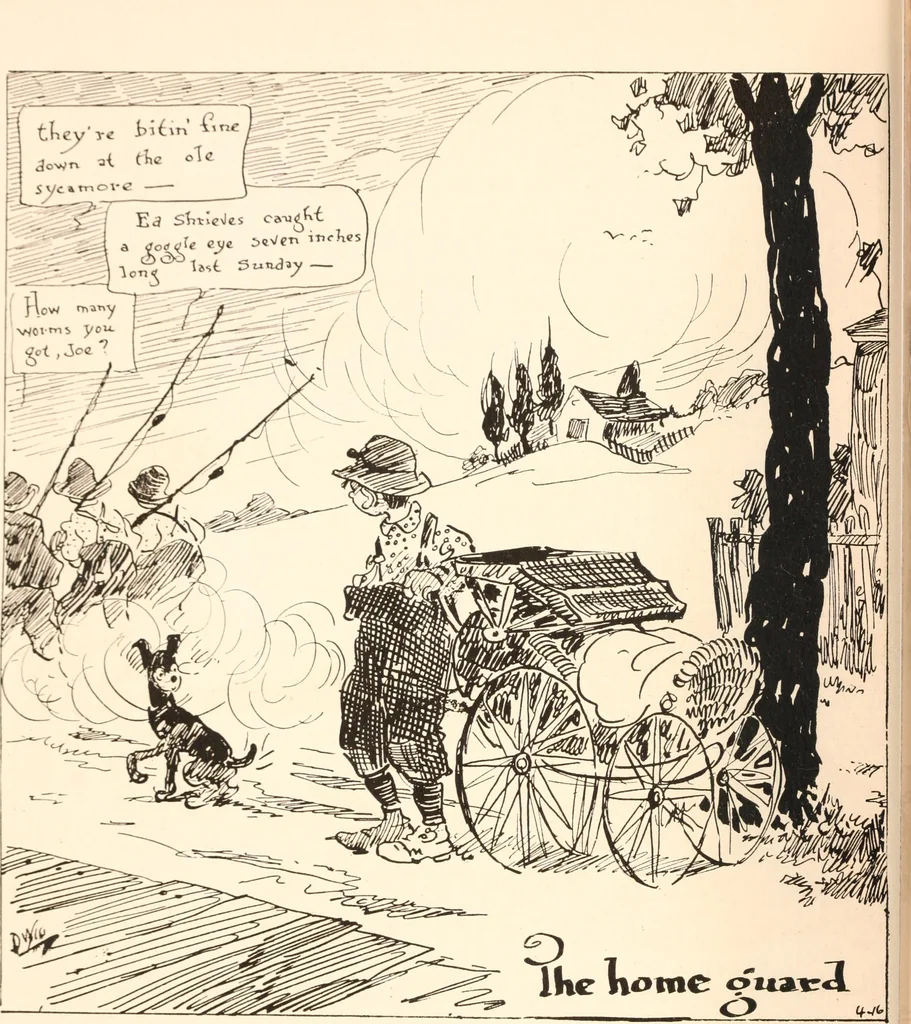 An illustration from School days, 1919, leaf 17