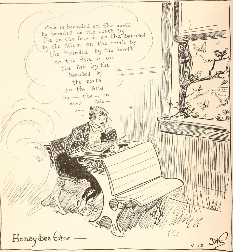 An illustration from School days, 1919, leaf 25