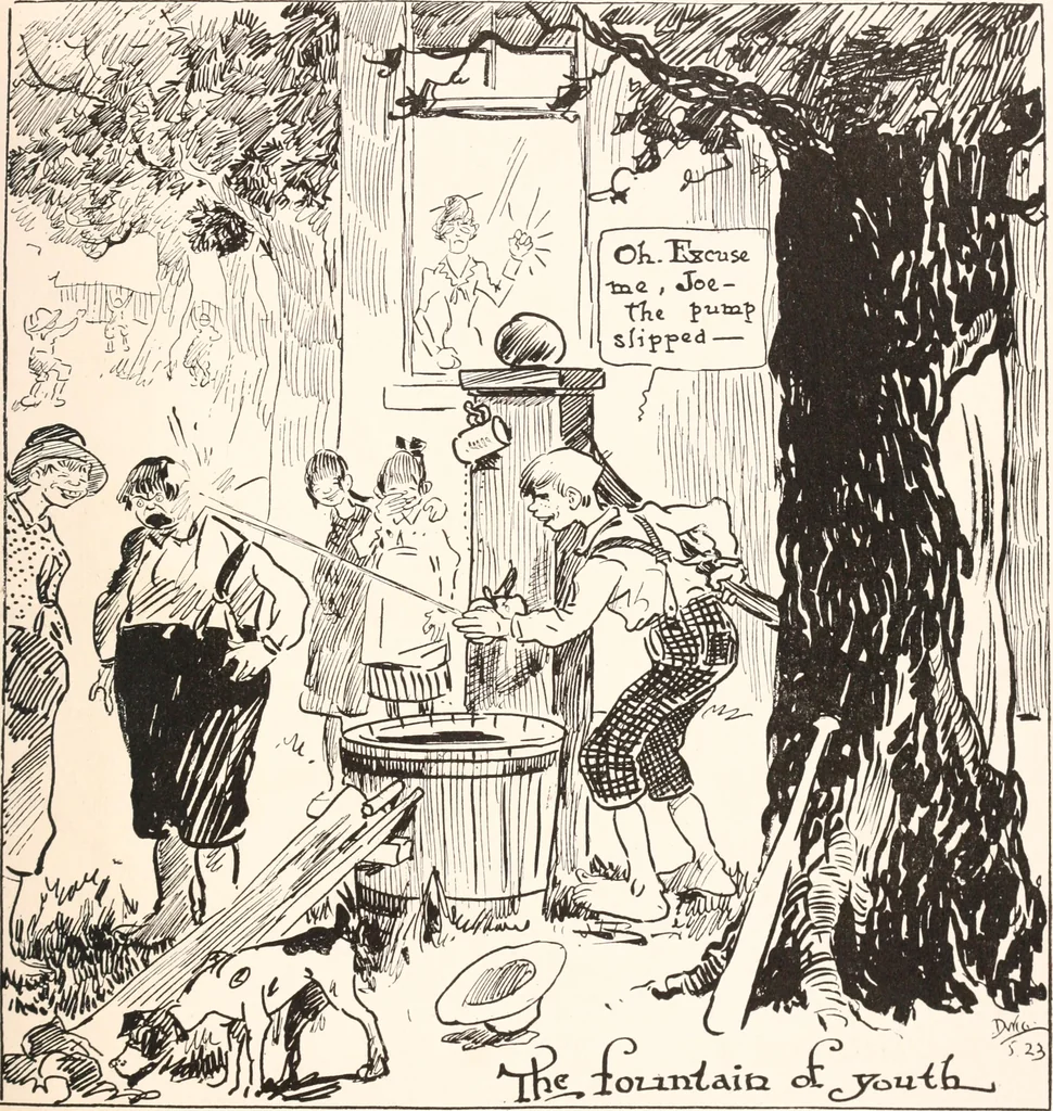 An illustration from School days, 1919, leaf 40