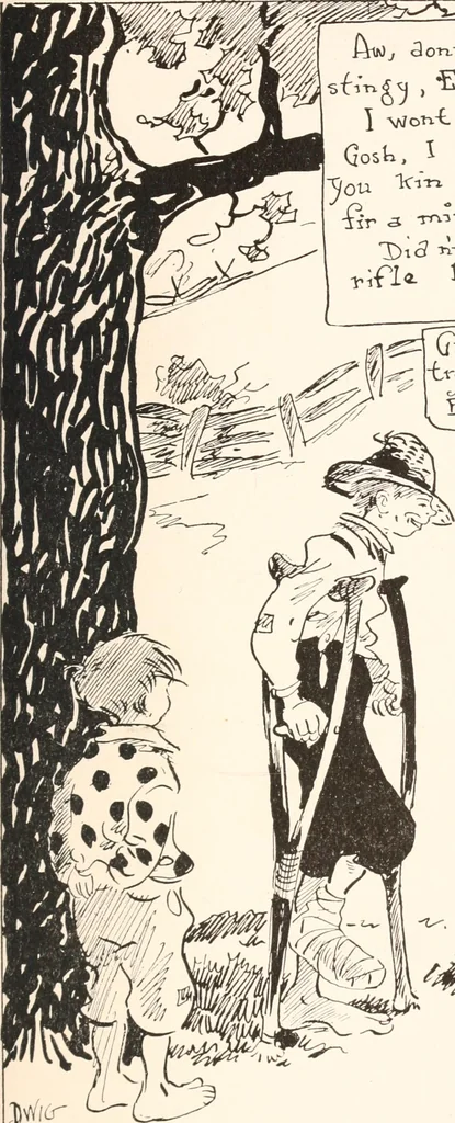 An illustration from School days, 1919, leaf 50