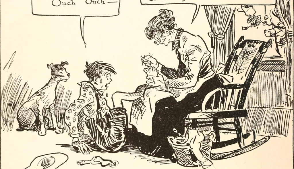 An illustration from School days, 1919, leaf 51