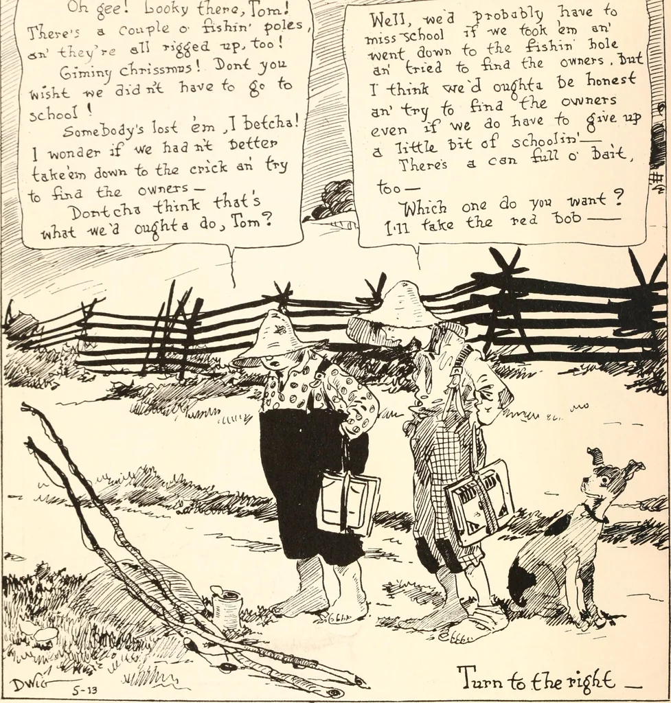 An illustration from School days, 1919, leaf 63