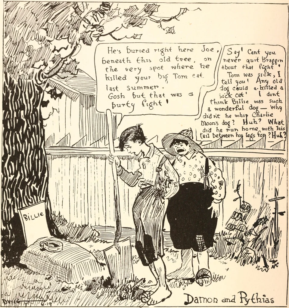An illustration from School days, 1919, leaf 67