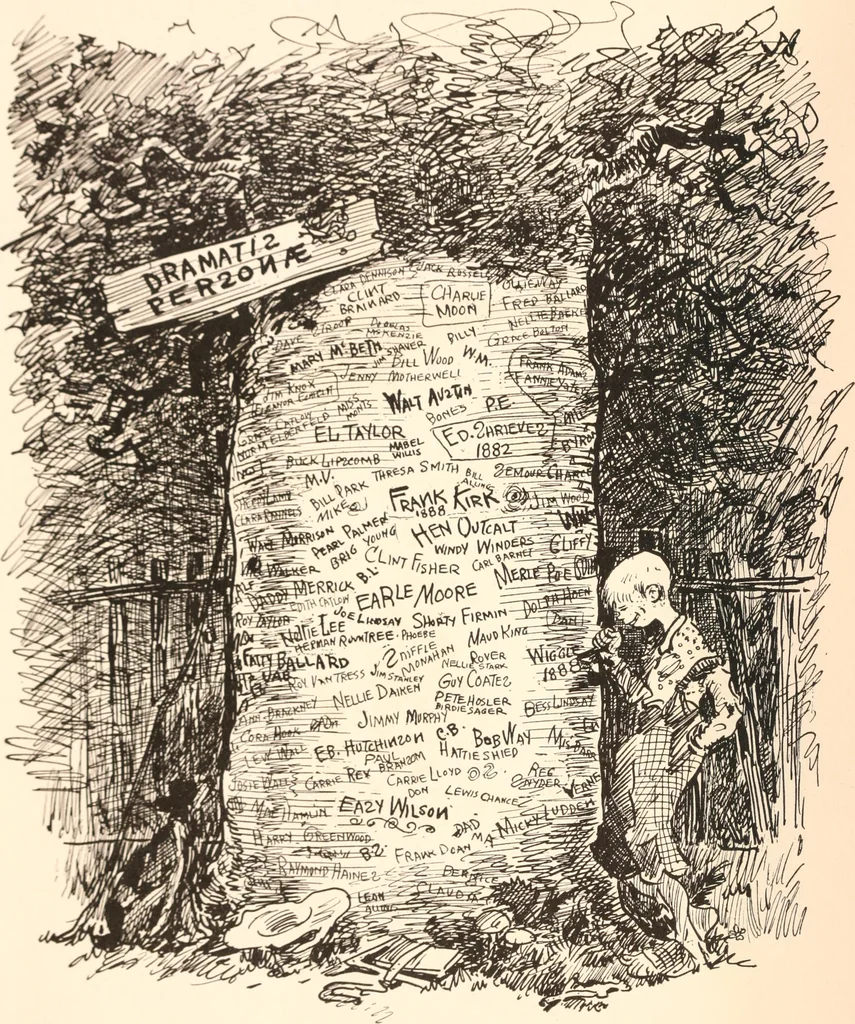 An illustration from School days, 1919, leaf 7