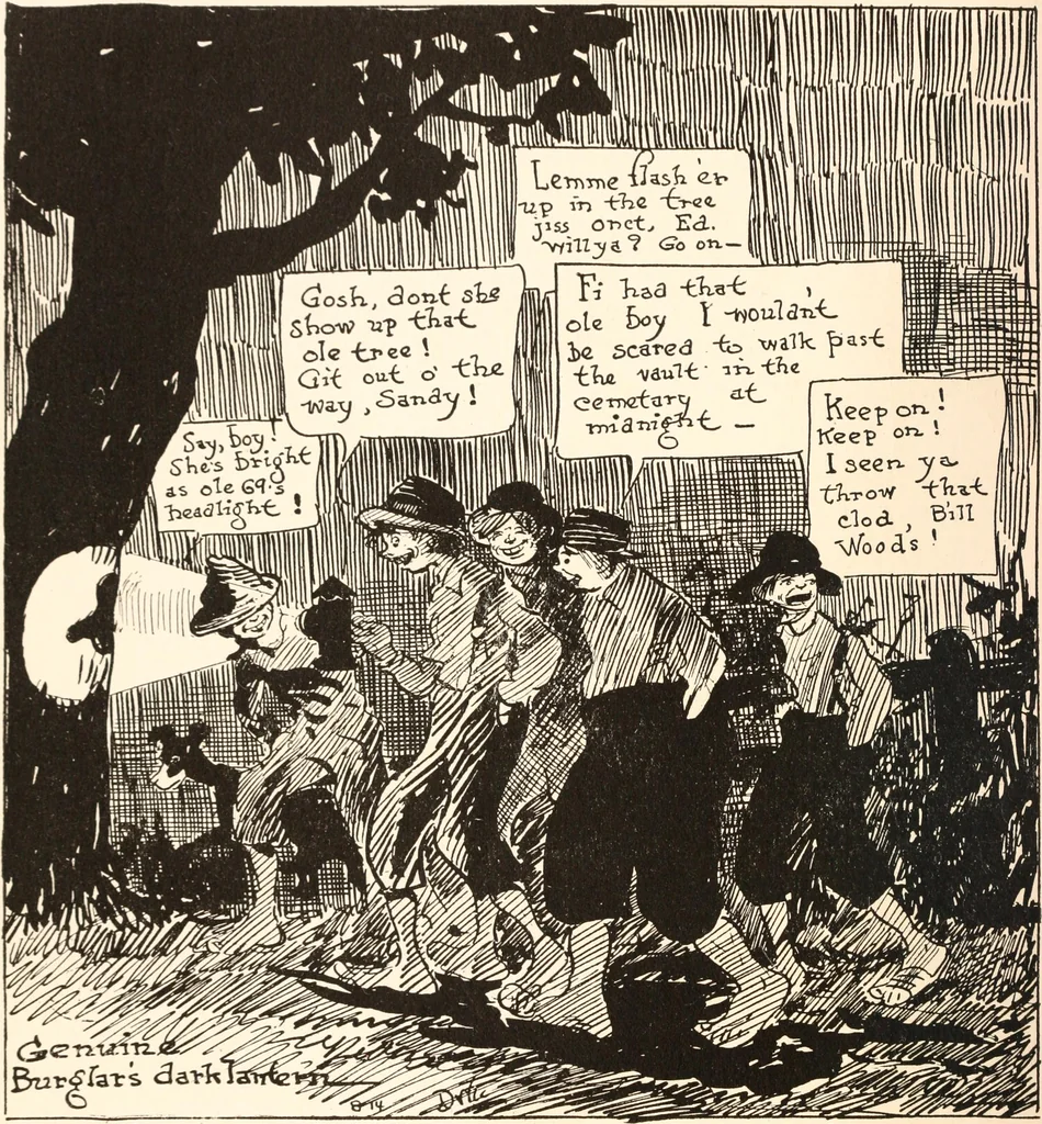 An illustration from School days, 1919, leaf 71
