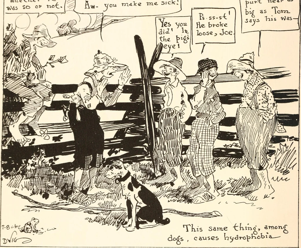 An illustration from School days, 1919, leaf 77