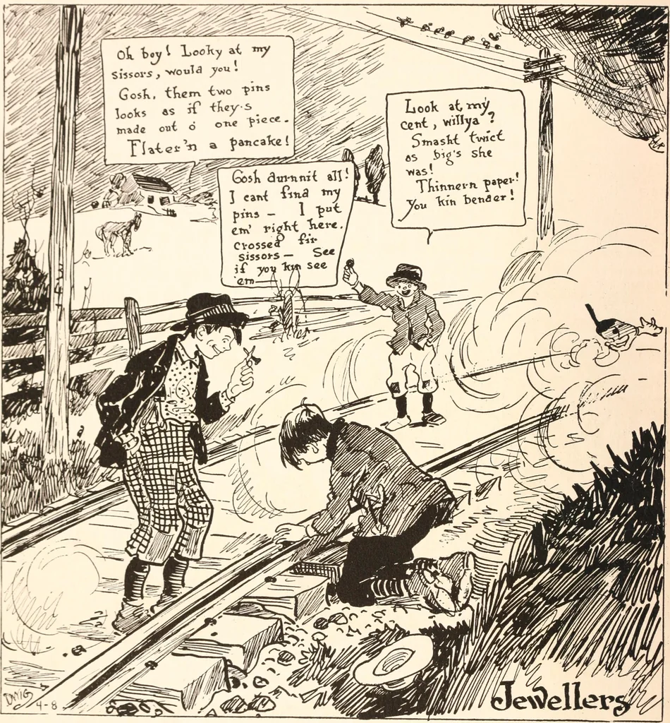 An illustration from School days, 1919, leaf 81