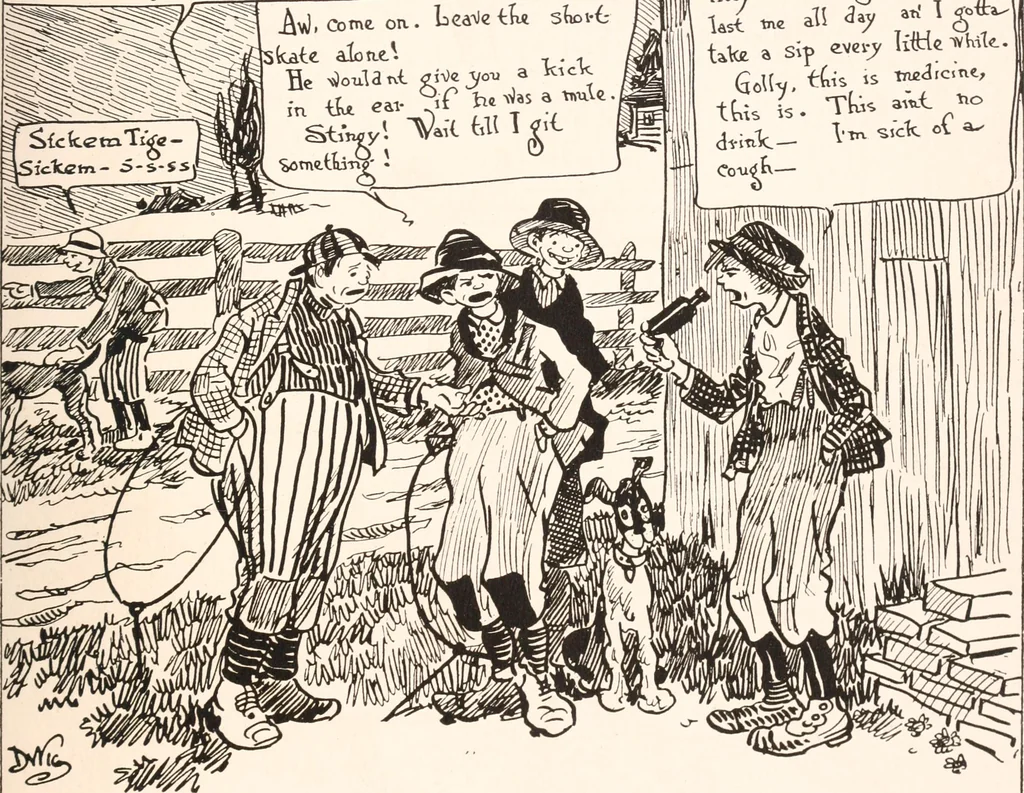 An illustration from School days, 1919, leaf 82