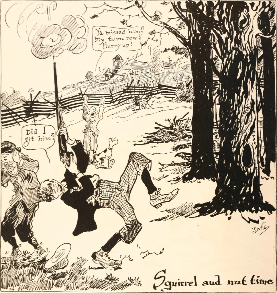 An illustration from School days, 1919, leaf 85
