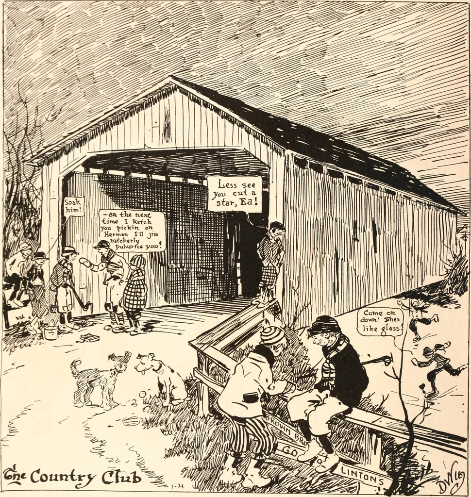 An illustration from School days, 1919, leaf 95