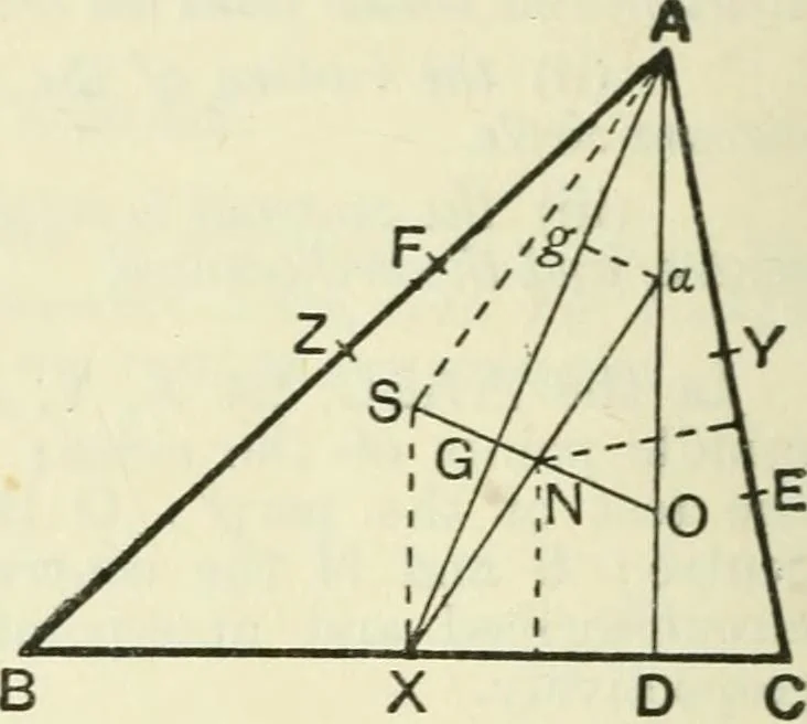 An illustration from A school geometry. containing the substance of Euclid books II anfd III and part of book IV, 1917, leaf 101