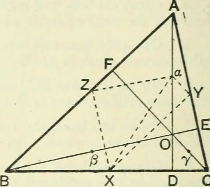 An illustration from A school geometry. containing the substance of Euclid books II anfd III and part of book IV, 1917, leaf 99